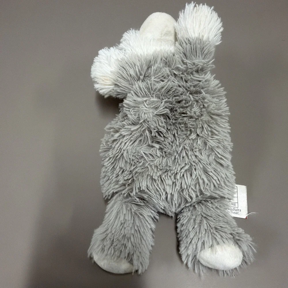 Warmies Microwavable Plush Husky Dog 10" Gray Cream Stuffed Animal Heat Therapy - Picture 5 of 11